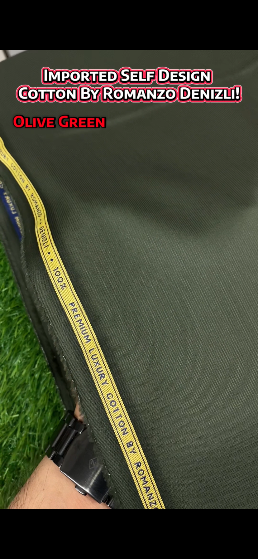 DENIZLI by ROMANZO – 100% Premium Luxury Egyptian Cotton || Olive Green