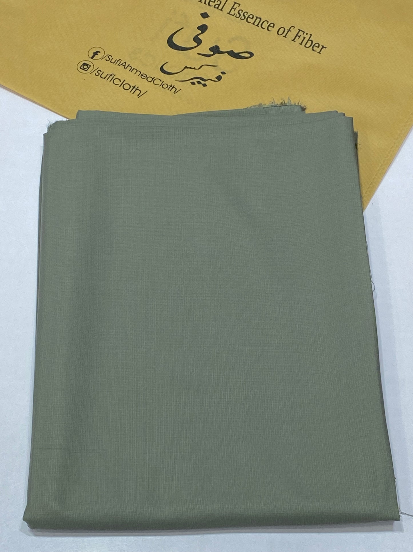 Cherry By Raees – Wash & Wear Self Check Design (Metallic Grey) - Sufi Fabrics