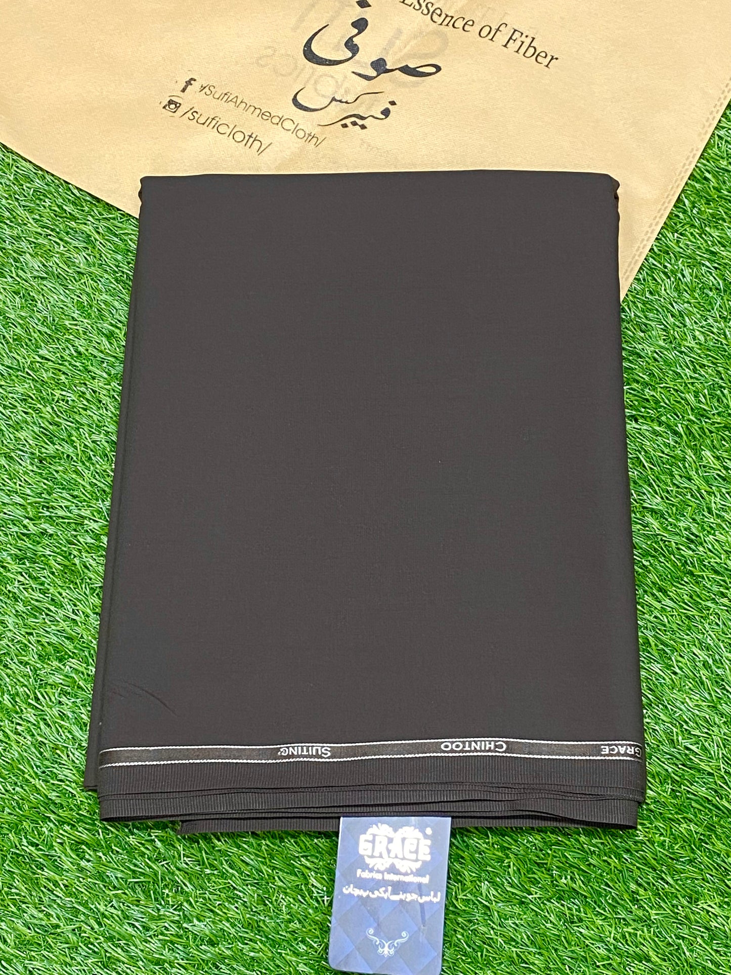 Chintoo By Grace – Wash & Wear (Chocolate Brown) - Sufi Fabrics