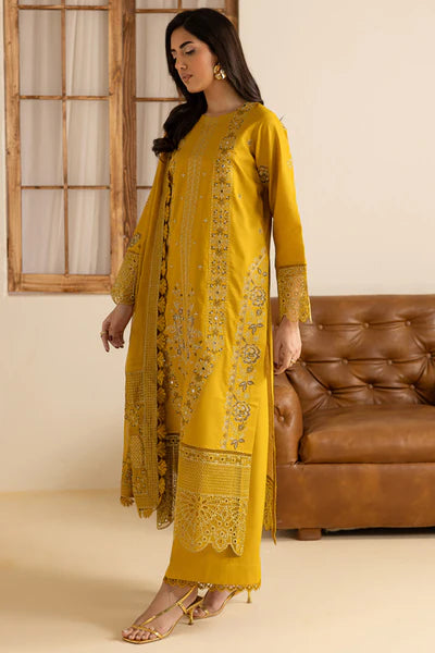 Marjjan Zohra Unstitched Emb Lawn'25 - Sufi Fabrics
