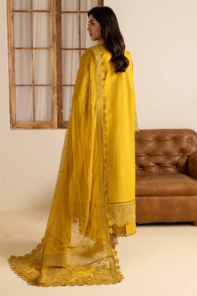 Marjjan Zohra Unstitched Emb Lawn'25 - Sufi Fabrics