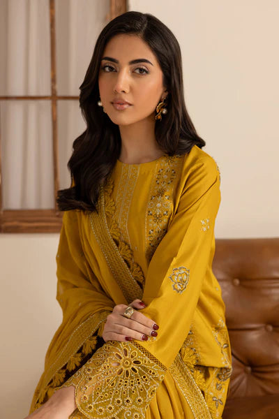Marjjan Zohra Unstitched Emb Lawn'25 - Sufi Fabrics