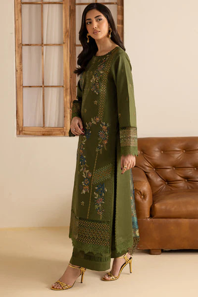 Marjjan Zohra Unstitched Emb Lawn'25 - Sufi Fabrics