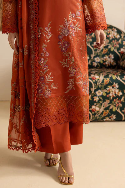 Marjjan Zohra Unstitched Emb Lawn'25 - Sufi Fabrics