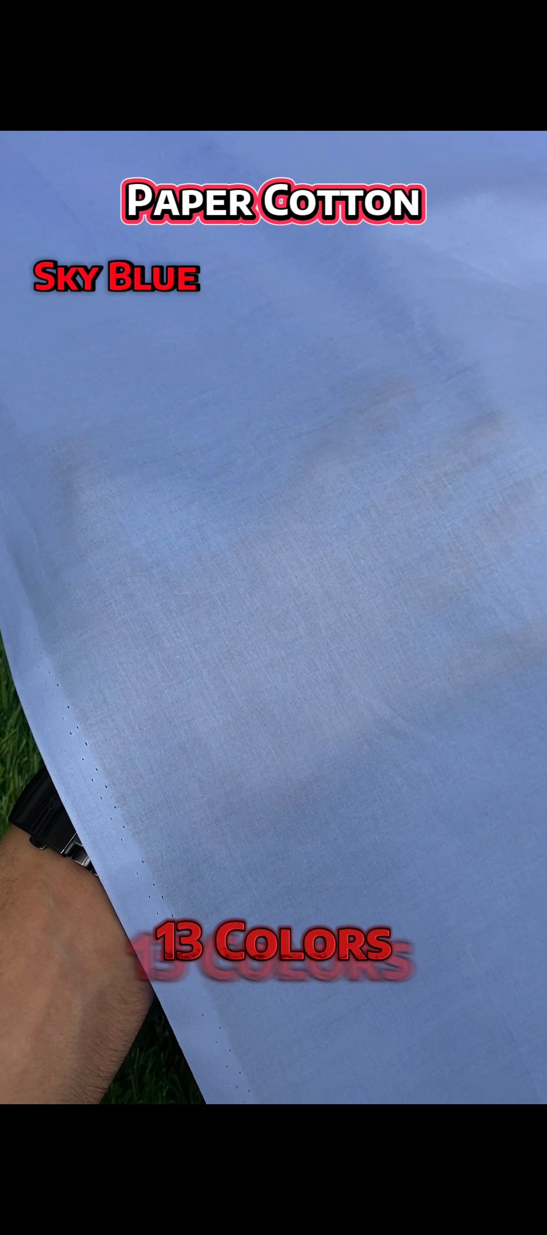 Paper Cotton || Sky Blue