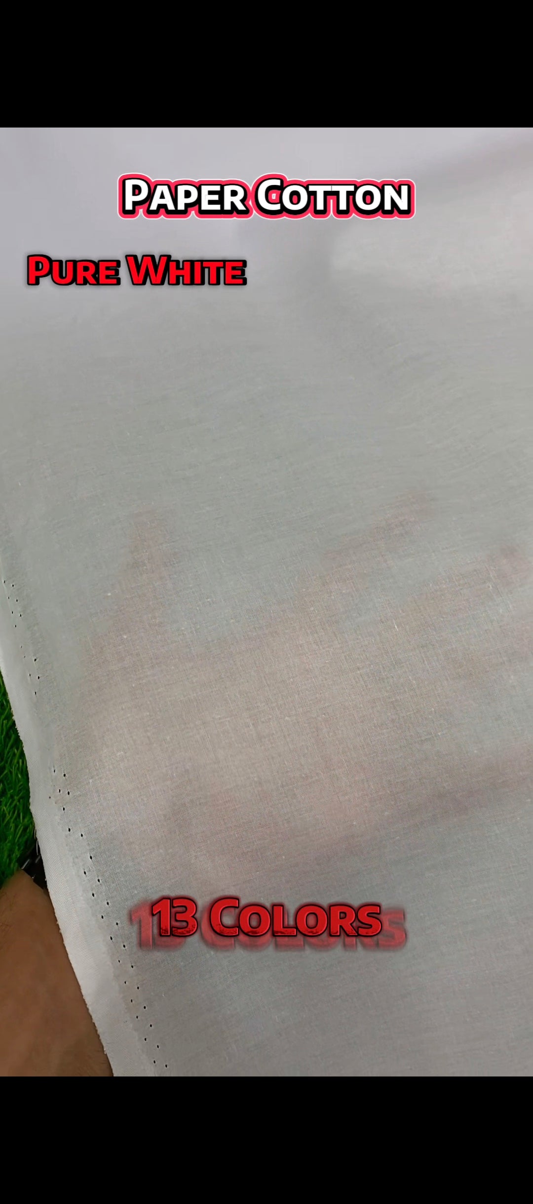 Paper Cotton || White
