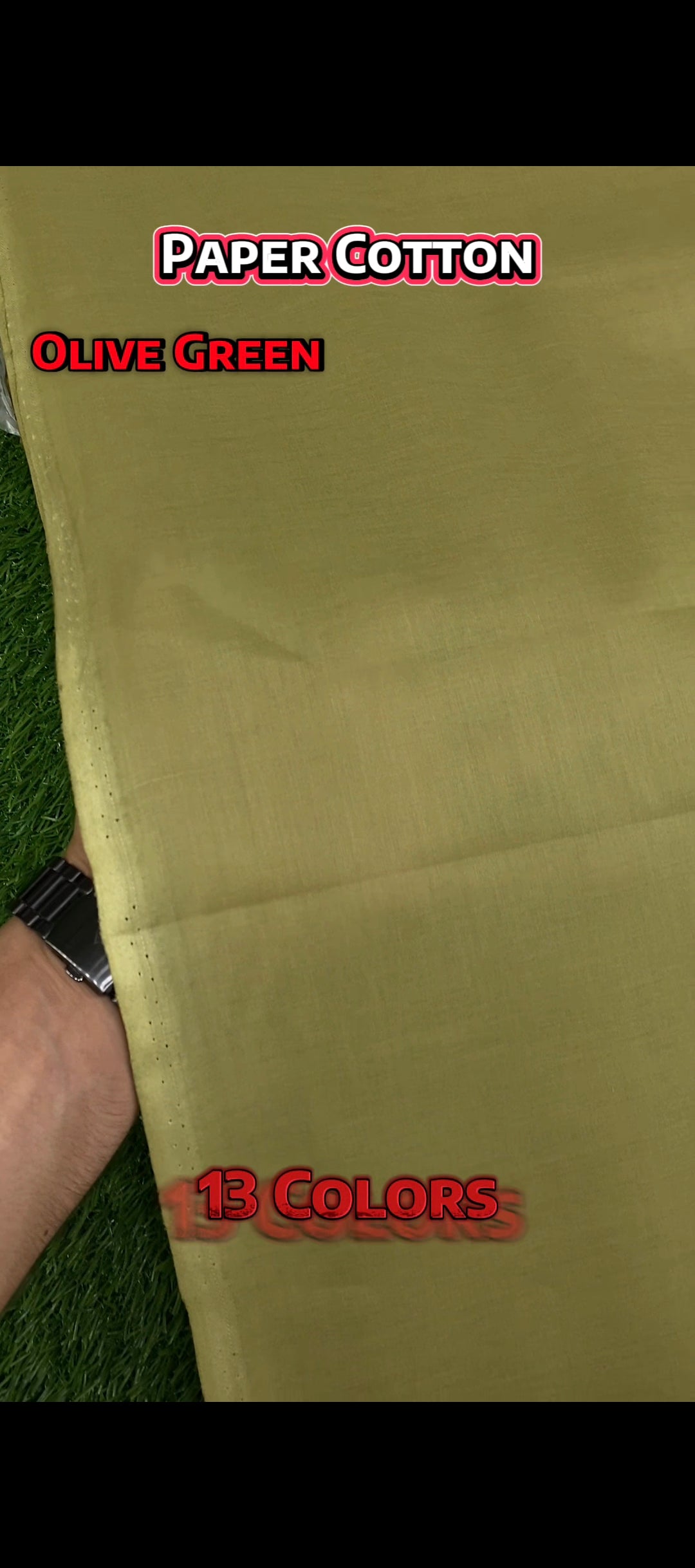 Paper Cotton || Olive Green