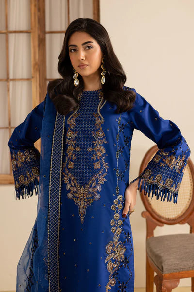 Marjjan Zohra Unstitched Emb Lawn'25 - Sufi Fabrics