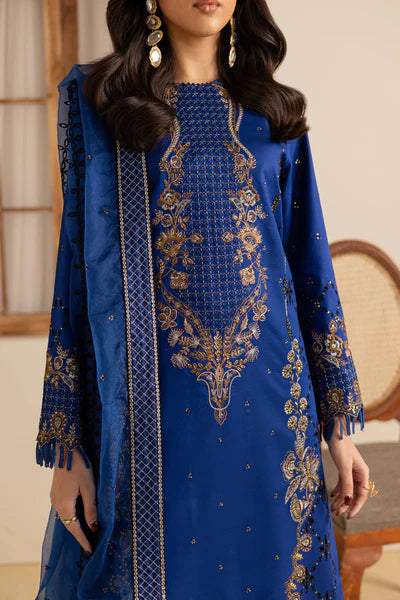 Marjjan Zohra Unstitched Emb Lawn'25 - Sufi Fabrics