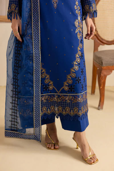 Marjjan Zohra Unstitched Emb Lawn'25 - Sufi Fabrics