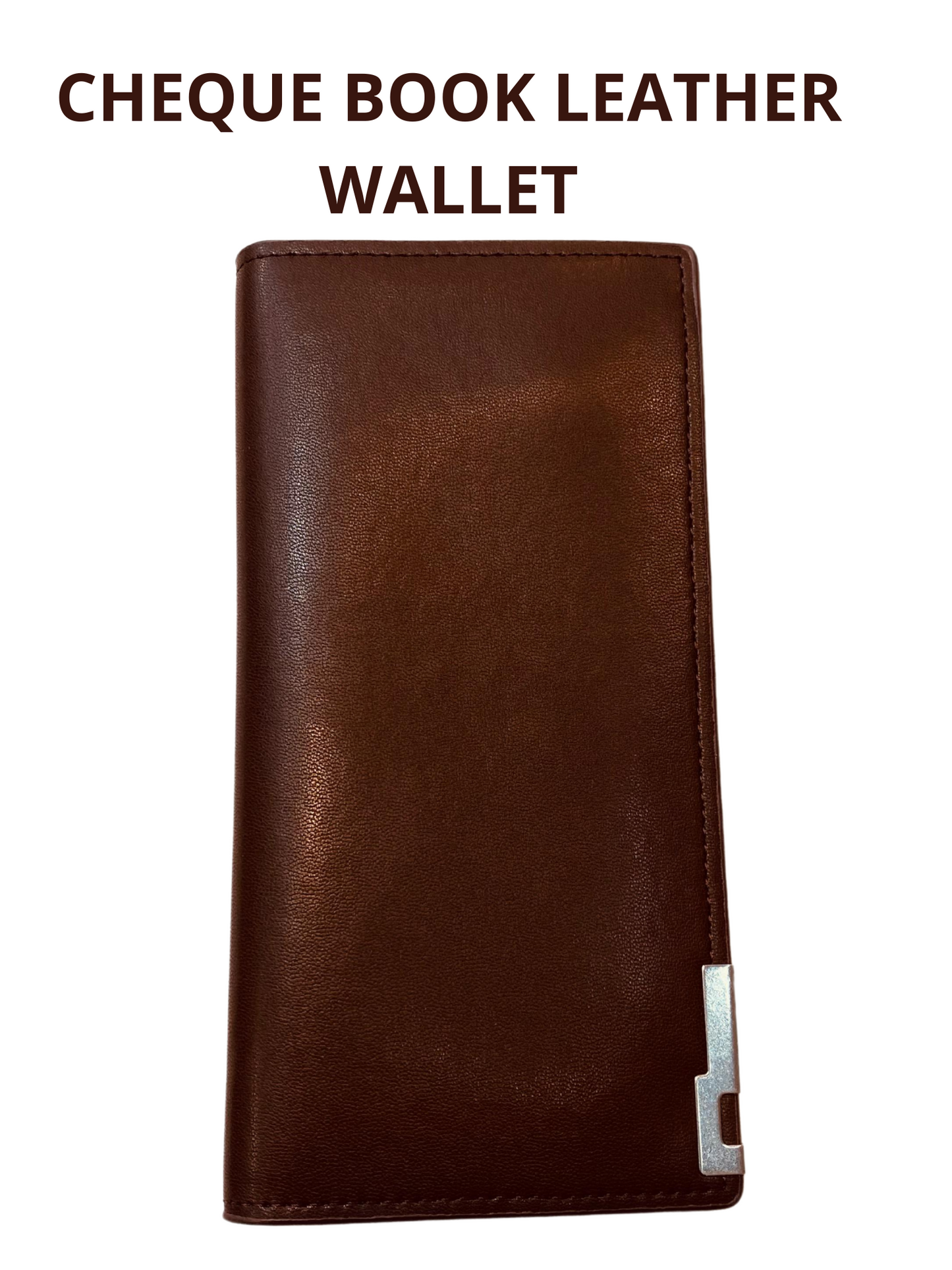 Premium Leather Cheque Book Wallet