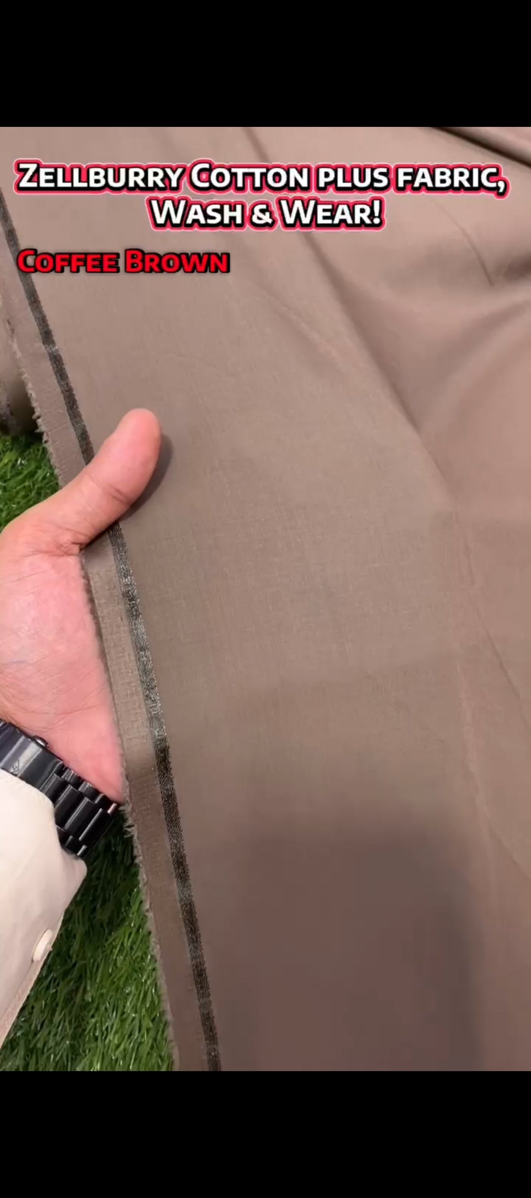 Zellburry Cotton plus || Wash & Wear || Coffee Brown