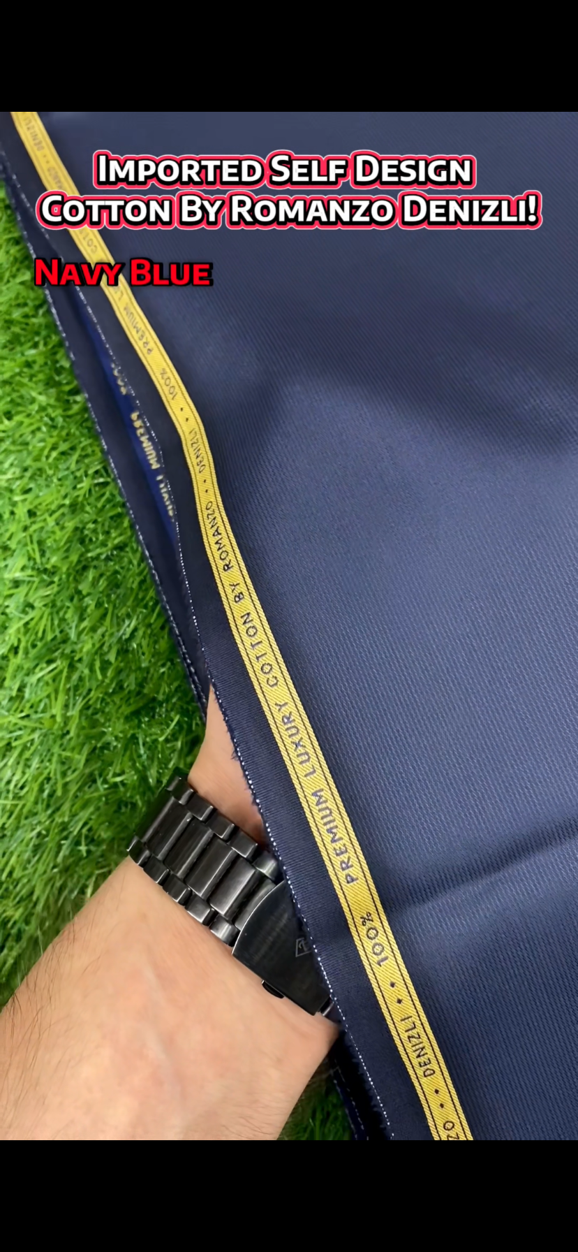 DENIZLI by ROMANZO – 100% Premium Luxury Egyptian Cotton || Navy Blue