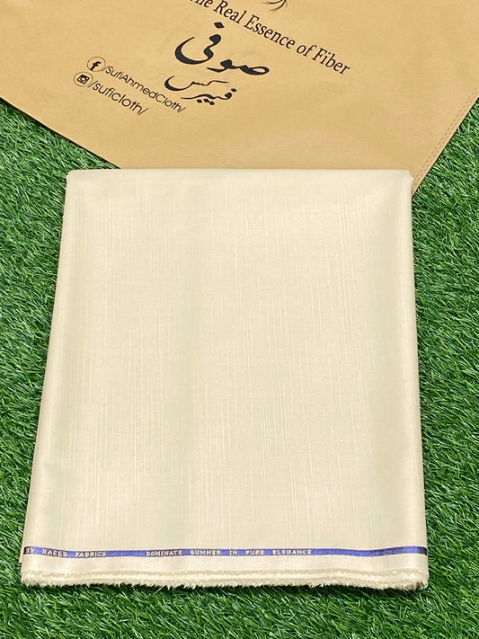 Royal By Raees – Wash & Wear Slub Design (Light Skin) - Sufi Fabrics