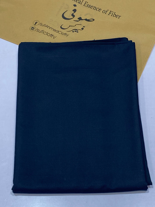 Cherry By Raees – Wash & Wear Self Check Design (Navy Blue) - Sufi Fabrics