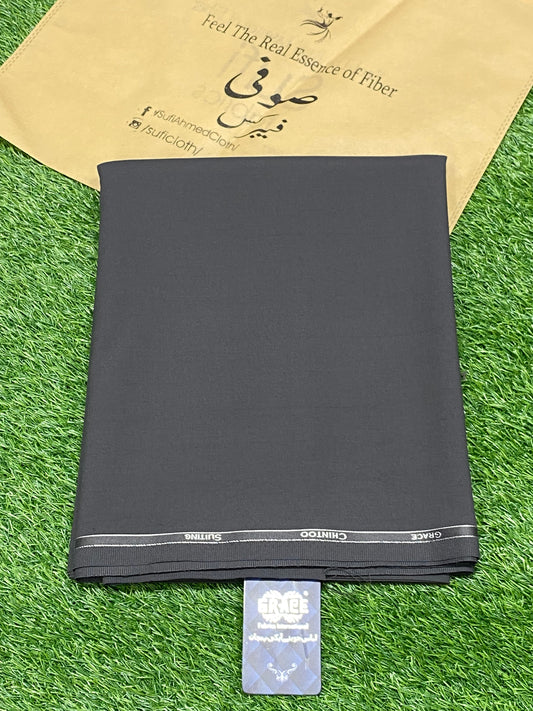 Chintoo By Grace – Wash & Wear (Charcoal Grey) - Sufi Fabrics