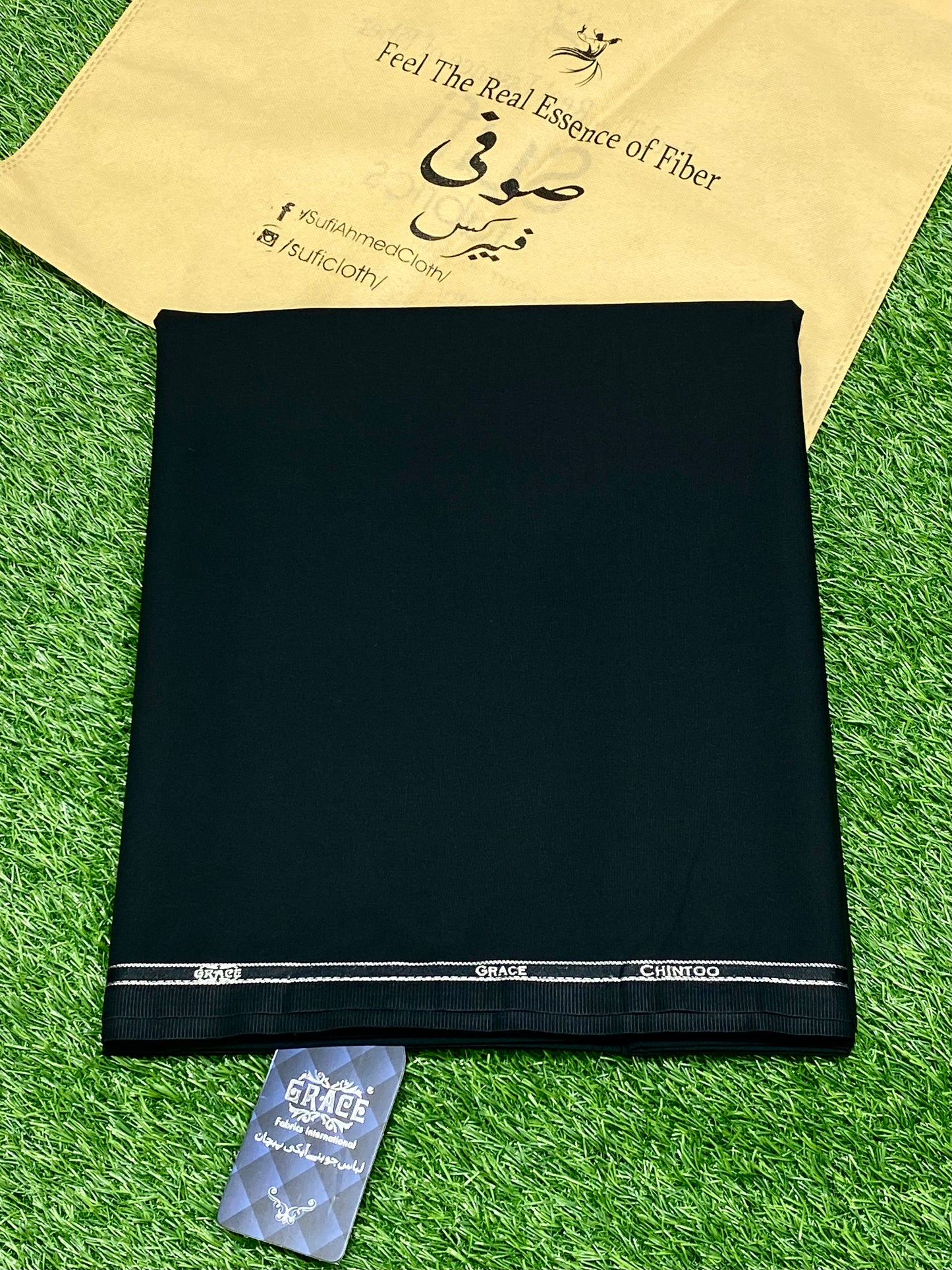 Chintoo By Grace – Wash & Wear (Black) - Sufi Fabrics