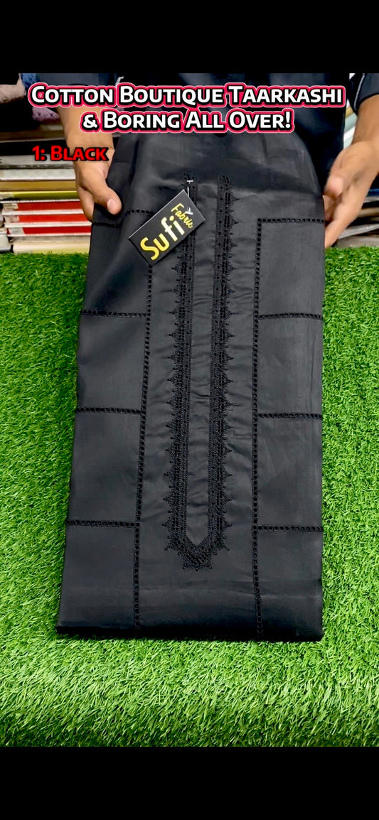 Cotton Boutique Taarkashi & Boring All Over || Black