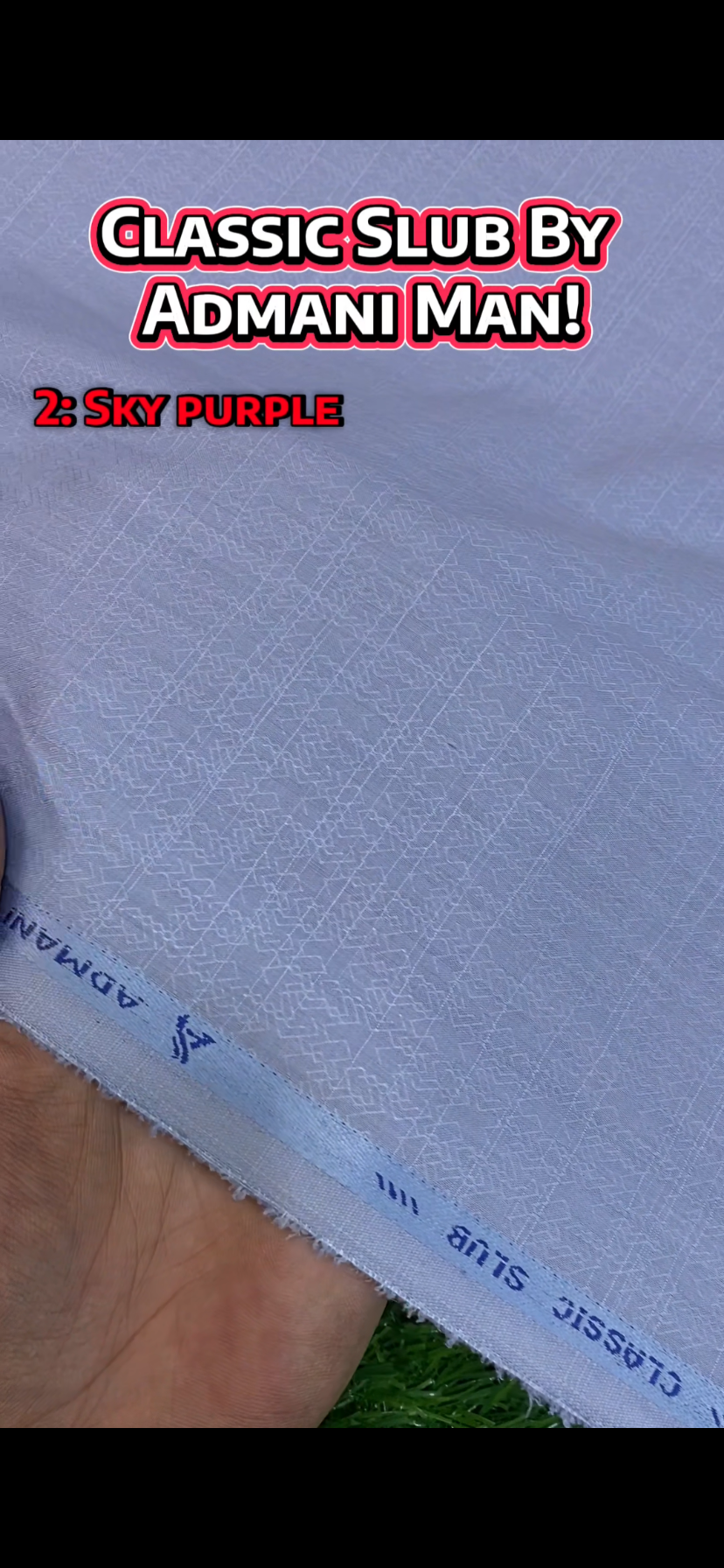 Classic Slub by Admani Man || Wash & Wear || Sky Purple