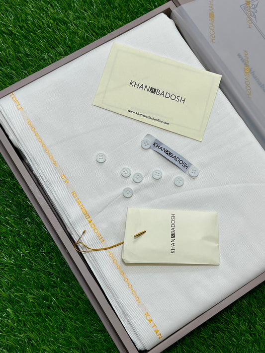 Winter Cotton || Katan by Khanabadosh || Off White