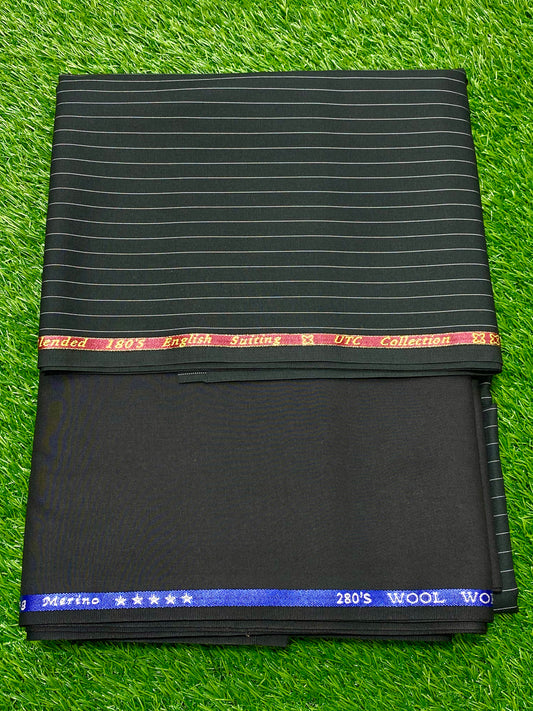 Imported Waistcoat Set Wash & Wear || Black