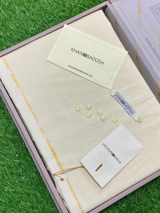 Winter Cotton || Katan by Khanabadosh || Cream White