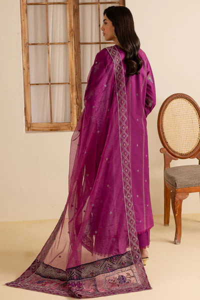 Marjjan Zohra Unstitched Emb Lawn'25 - Sufi Fabrics