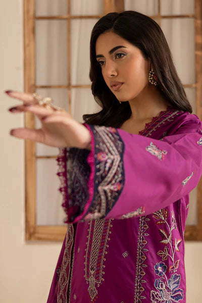 Marjjan Zohra Unstitched Emb Lawn'25 - Sufi Fabrics