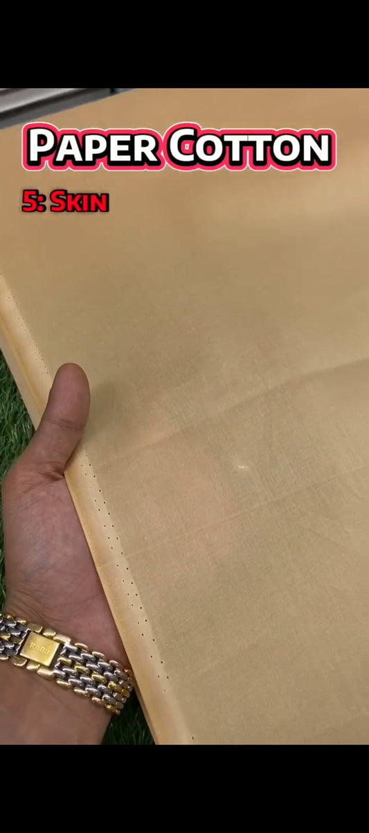 Paper Cotton || Skin - Sufi Fabrics