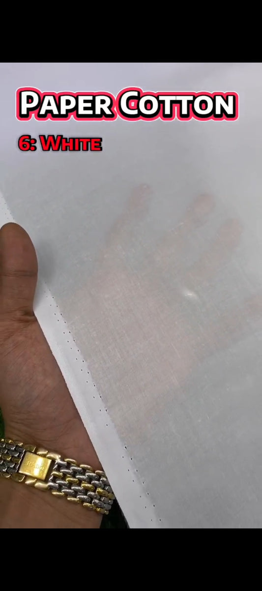 Paper Cotton || White - Sufi Fabrics