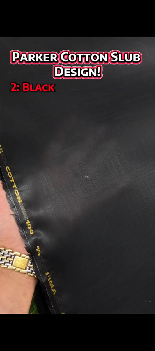 Parker Cotton || Cross Slub Design - Sufi Fabrics