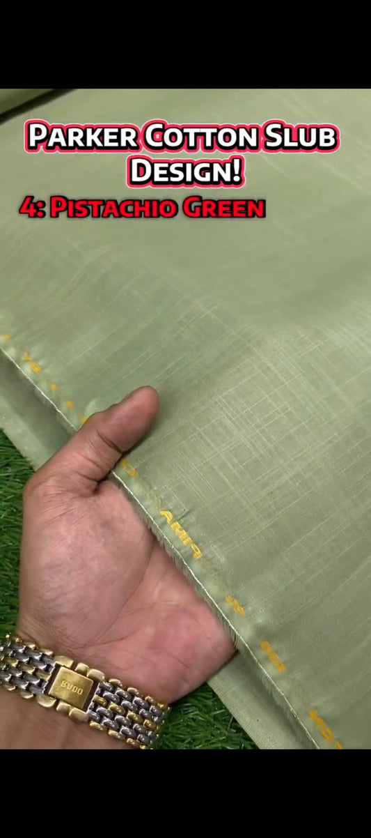 Parker Cotton || Cross Slub Design - Sufi Fabrics