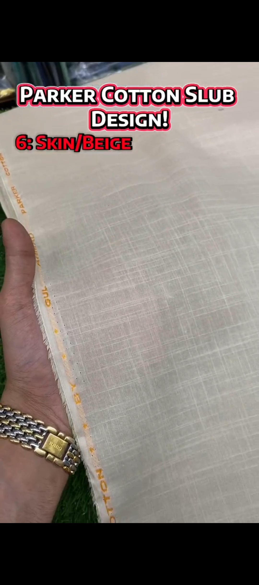 Parker Cotton || Cross Slub Design - Sufi Fabrics
