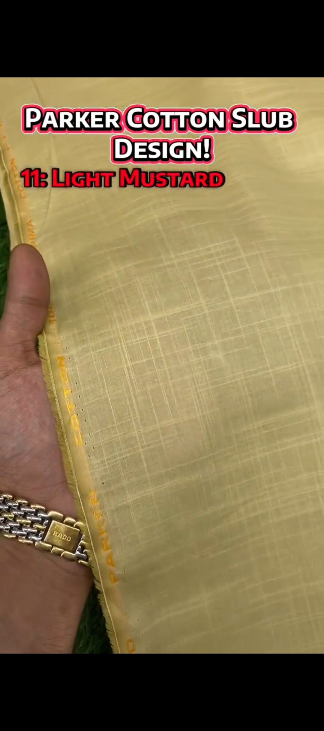 Parker Cotton || Cross Slub Design - Sufi Fabrics