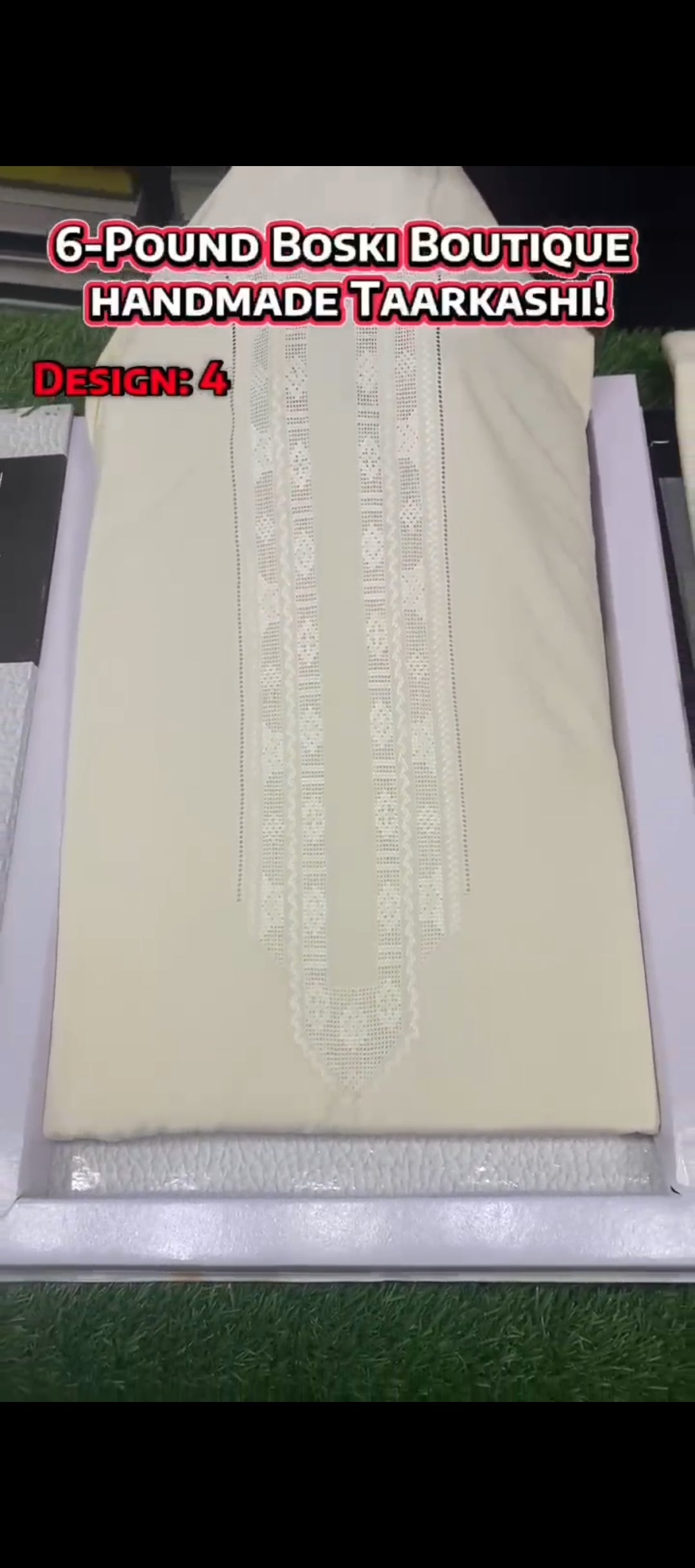6-Pound Boski Handmade Taarkashi || Design-4 - Sufi Fabrics