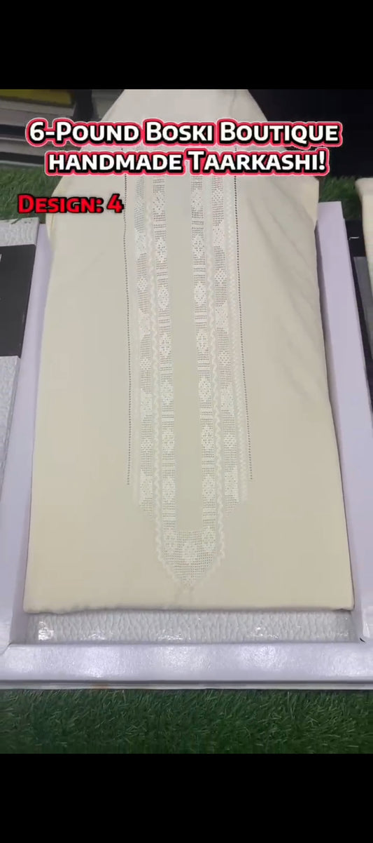 6-Pound Boski Handmade Taarkashi || Design-4 - Sufi Fabrics