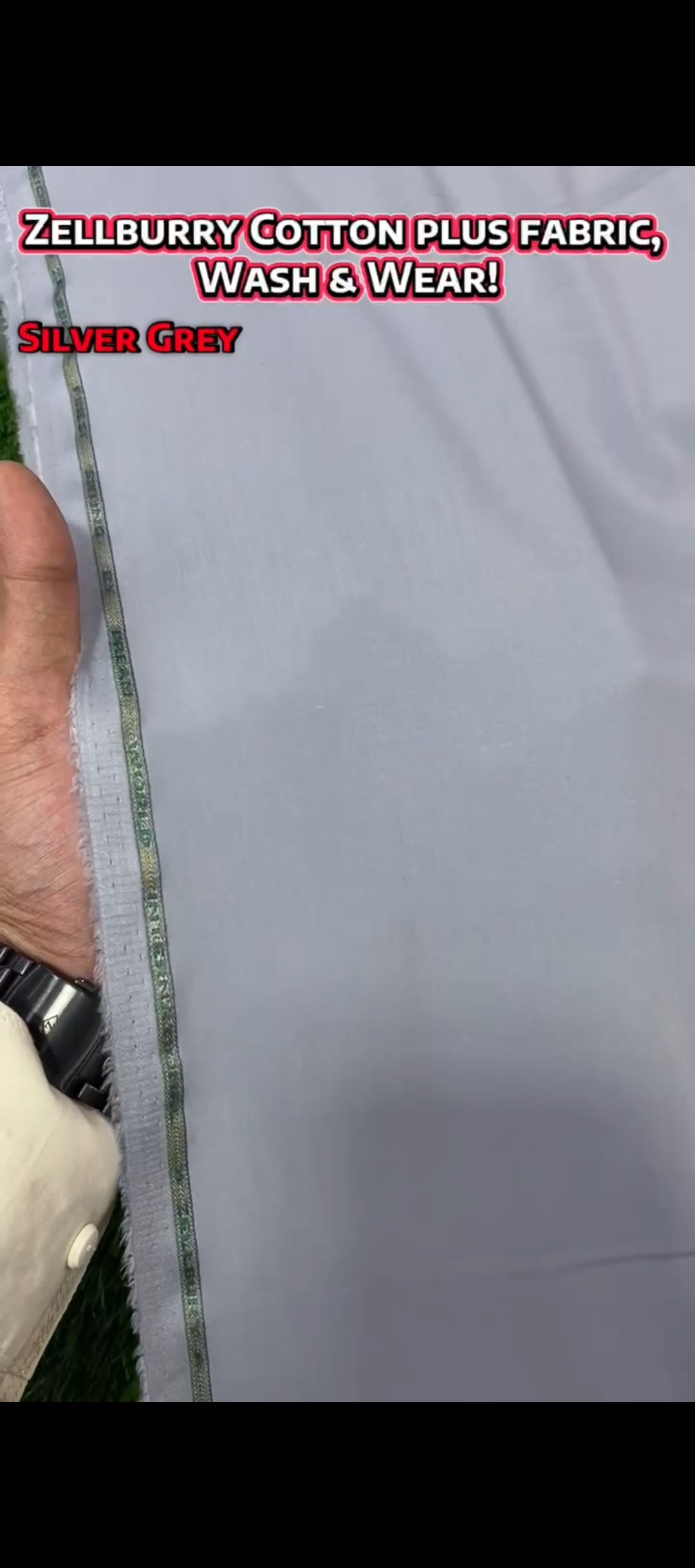 Zellburry Cotton plus || Wash & Wear || Silver Grey
