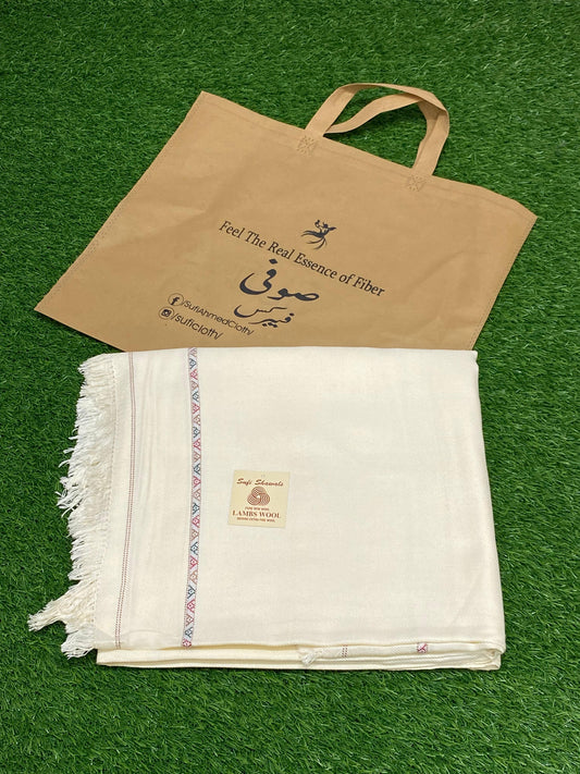 Sufi Shawl || Creamy Off-White
