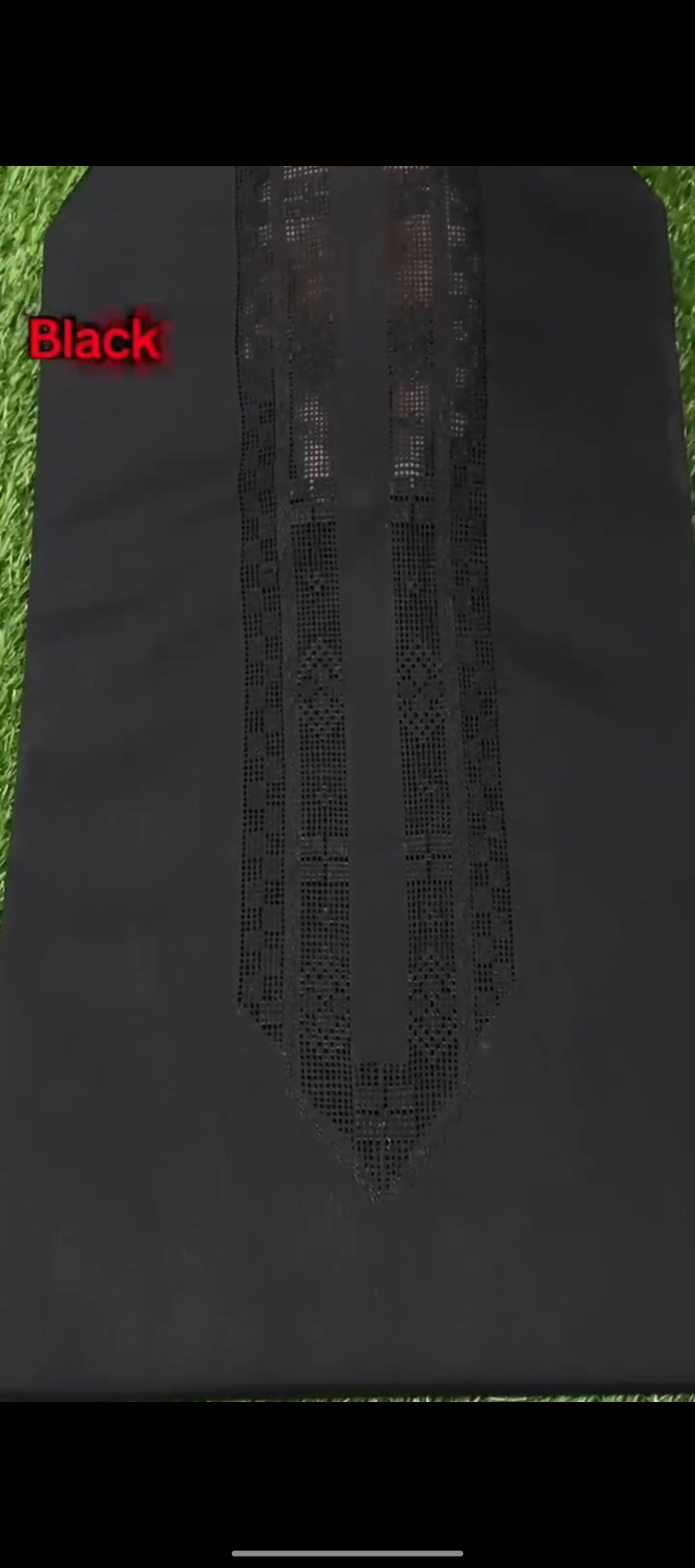 Cotton Boutique Handmade Taarkashi Gala || Black