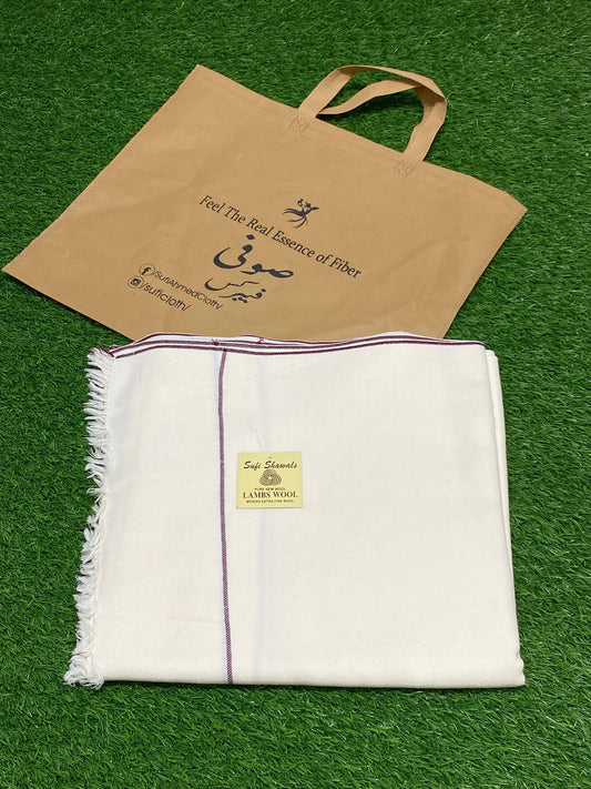 Sufi Wool Shawl || Off-White