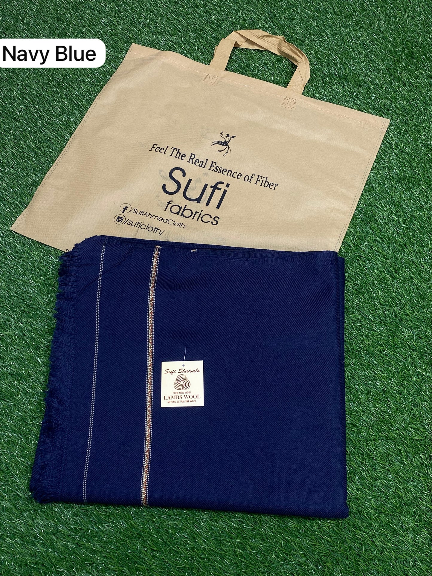 Sufi Shawl || Navy Blue